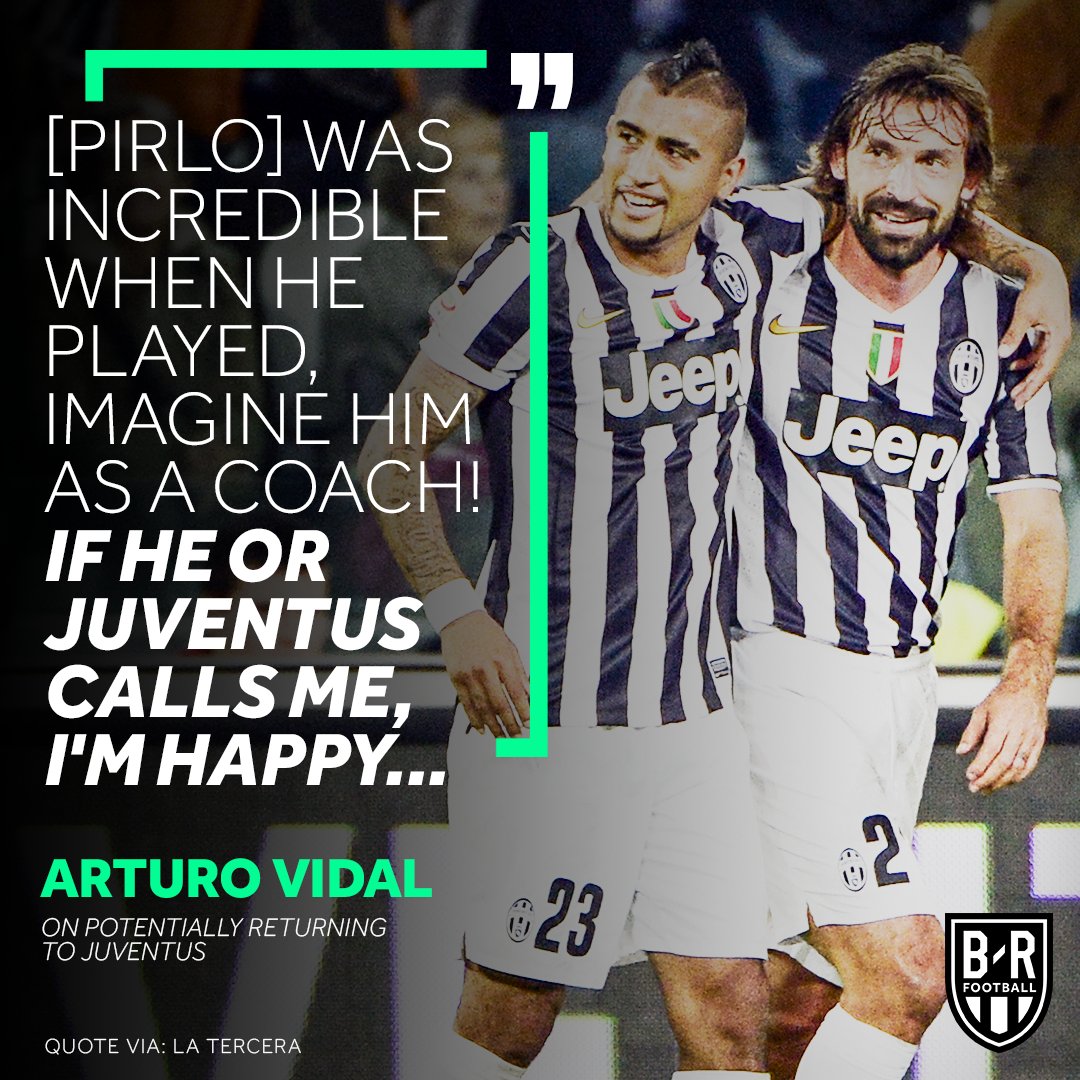 Arturo Vidal would be happy to link up with Andrea Pirlo again at Juve ⚫⚪, image size:1080x1080