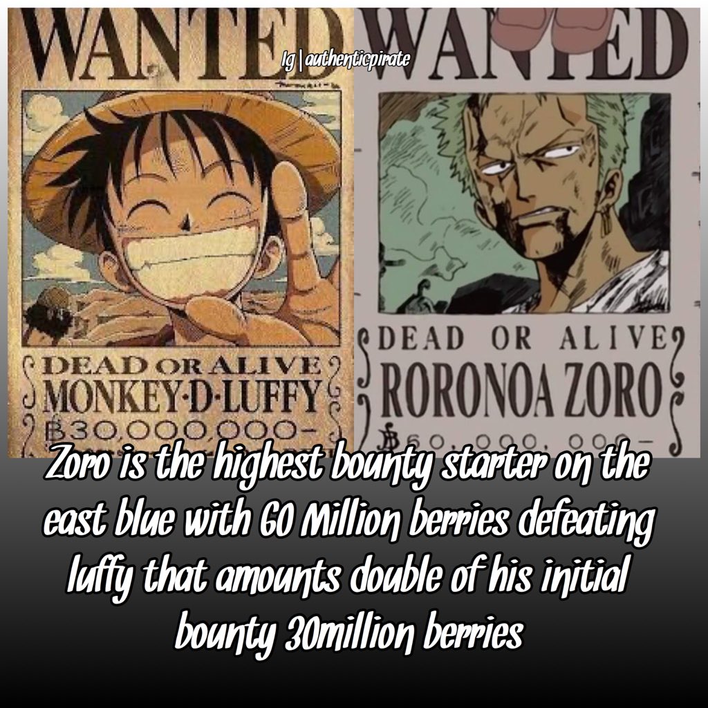 Zoro bounty