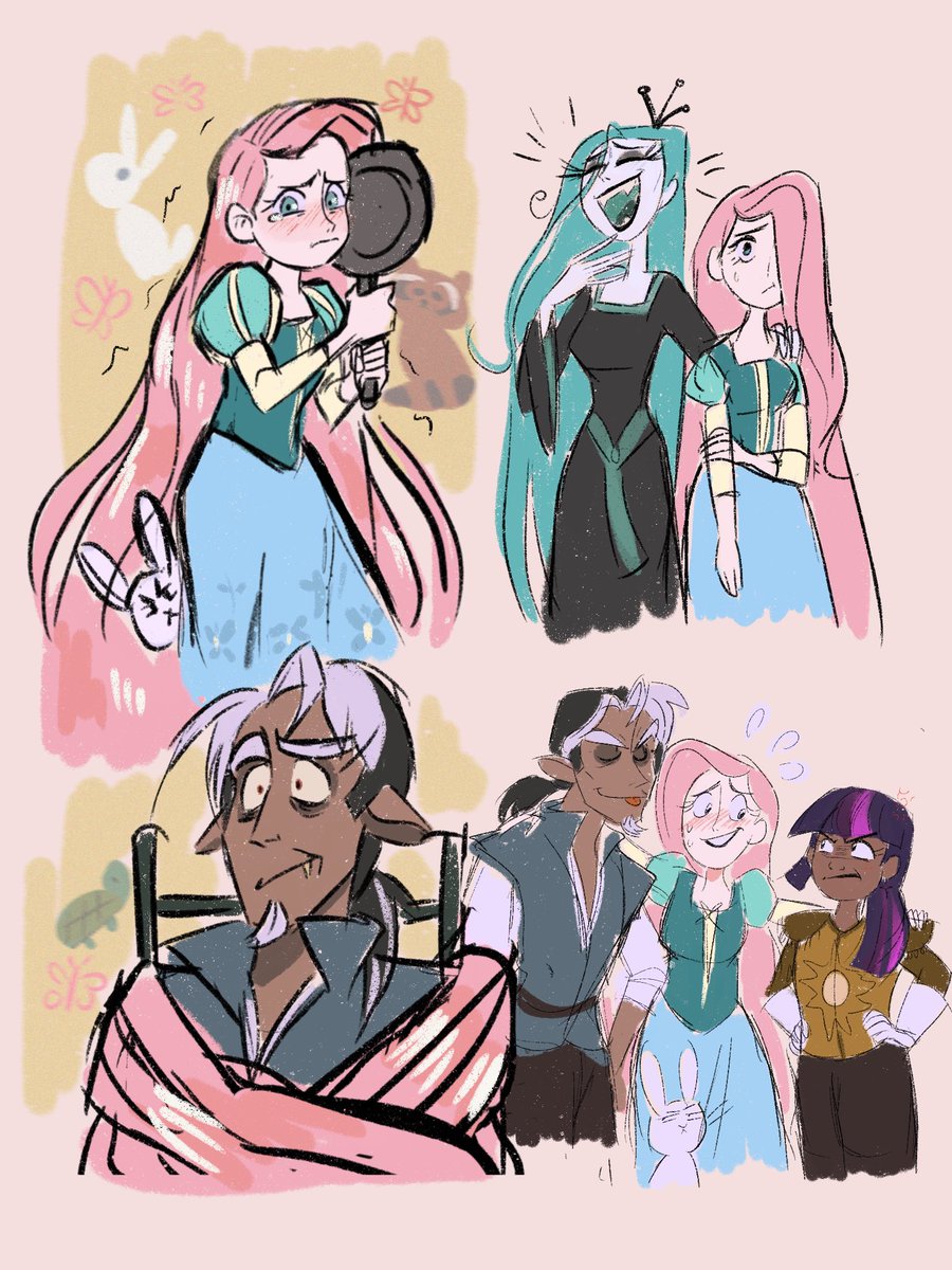 merbunny's tweet photo. draws tangled au at the airport :/ #fluttercord https://t.co/MIOLwJnA6m