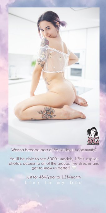 @SuicideGirls #SuicideGirls #sg https://t.co/TSDj91rRuc<a class="tags" href="/tag/suicidegirls">@suicidegirls</a><a href="/tag/suicidegirls"class="tags">#SuicideGirls</a><a href="/tag/sg"class="tags">#sg</a>