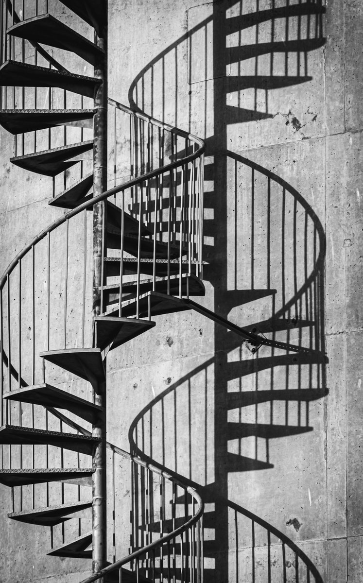 Light and Shadow DNA stairs. instagram.com/p/CDrHRfDHTe7/
See more on IG @csquared_sf
#photography #blackandwhitephotography #bnwphotography #shadowandlight #minimalism_photography
#helix #doublehelix #shadows #treasureisland_bayarea #bnw_society #bnw_sanfrancisco