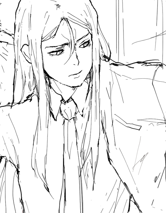 Ⅱ世さん練習してるんですが、前使ってたペンに戻したらとても描きやすい…もう浮気しない…たぶん… 