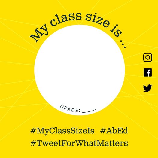 rvata35's tweet image. ATA members - join in and post your class size(s) to social media at 4pm Aug. 31 to draw attention to the need for class size reductions to help support a safer return to school. Edit the image attached with your favourite app and tag posts #MyClassSizeIs and #TweetForWhatMatters
