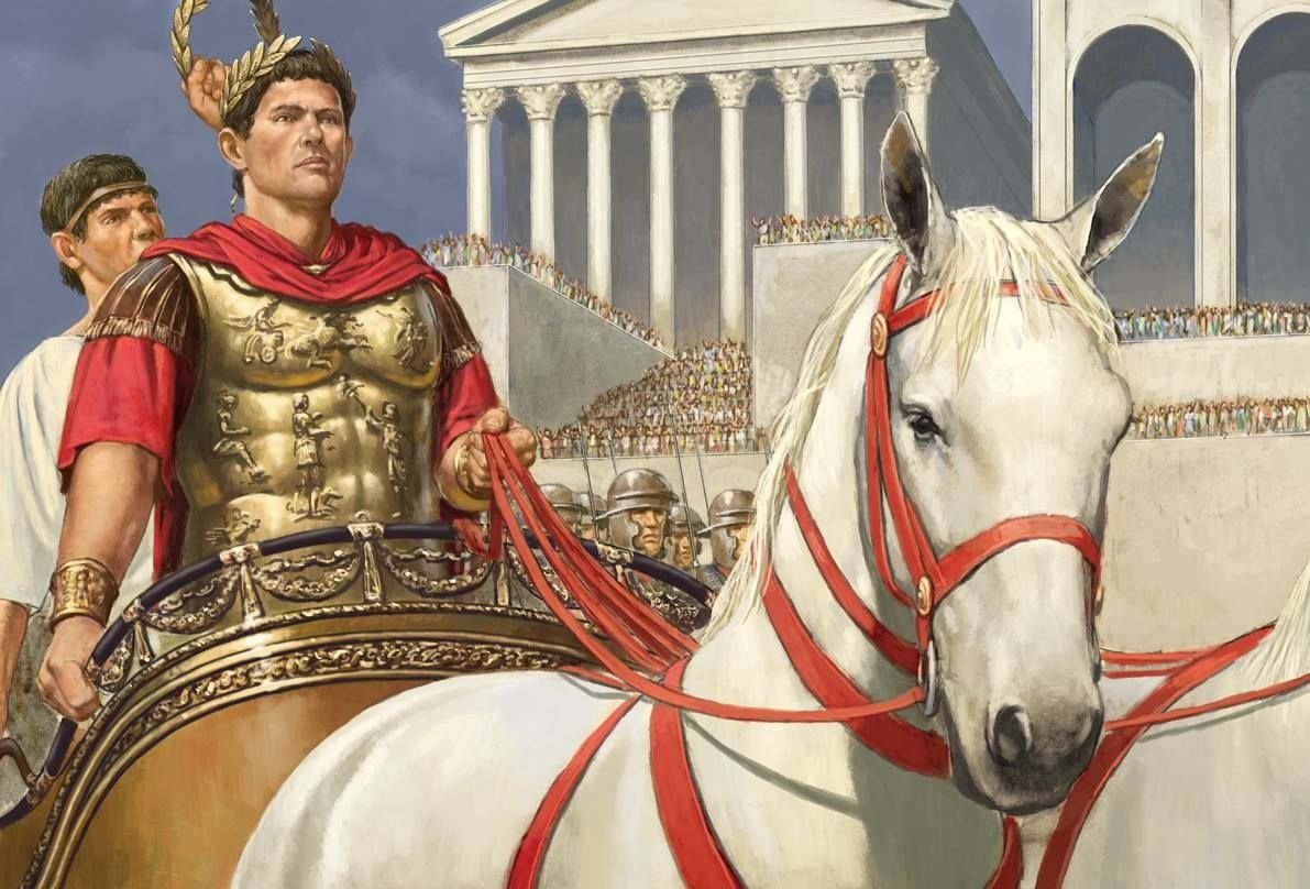 Octavius Caesar, désormais Caesar Augustus fient rapatrier puis pavaner leur cadavres à Rome lors de son triomphe. Il se fait ensuite sacré fils de Dieu en déifiant Jules Caesar, et nommer Princeps. Et même si le sénat continuera d'exister, le Premier empereur de Rome est né.