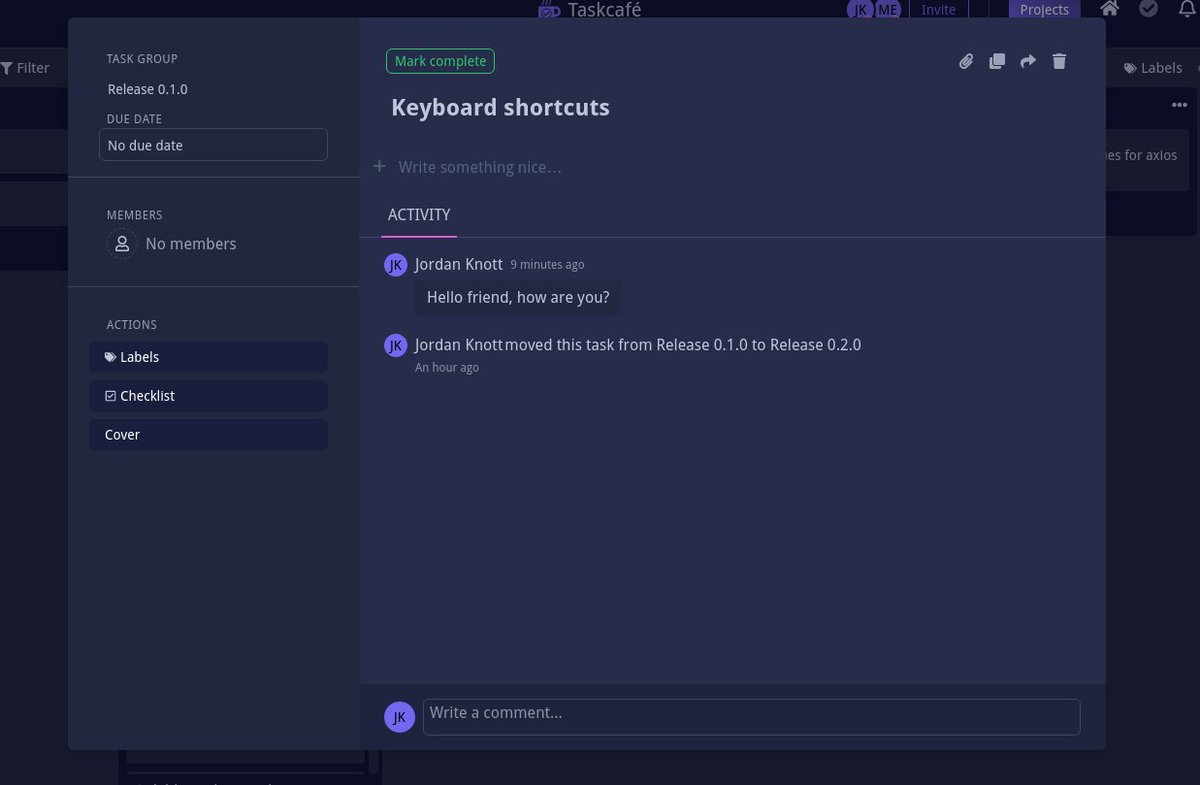 JordanTheDev's tweet image. Day 8 &amp;amp; 9 - Worked on the redesign of the Task Details UI #100DaysOfCode