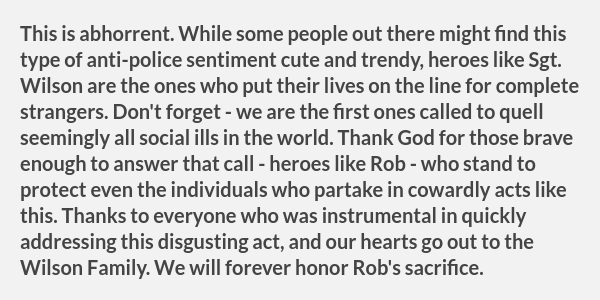 PPDCommish's tweet image. To the coward who did this: You didn't earn any extra "woke-points". You're not brave. You're not a revolutionary. You're certainly no hero. And despite all of your failings, heroes like Rob will still answer your calls for help. My full statement below: