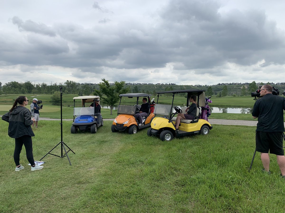 dstnlnks's tweet image. Season finale already!  Tune in at 12:30pm on Global YYC/YEG to watch former @nhlflames Stanley Cup winning teammates Colin Patterson &amp;amp; @theofleury14 battle @megmorrisongolf in episode 5 @bluedevilgolf1. Show will also be live here: youtu.be/nPq_iLZtvSg