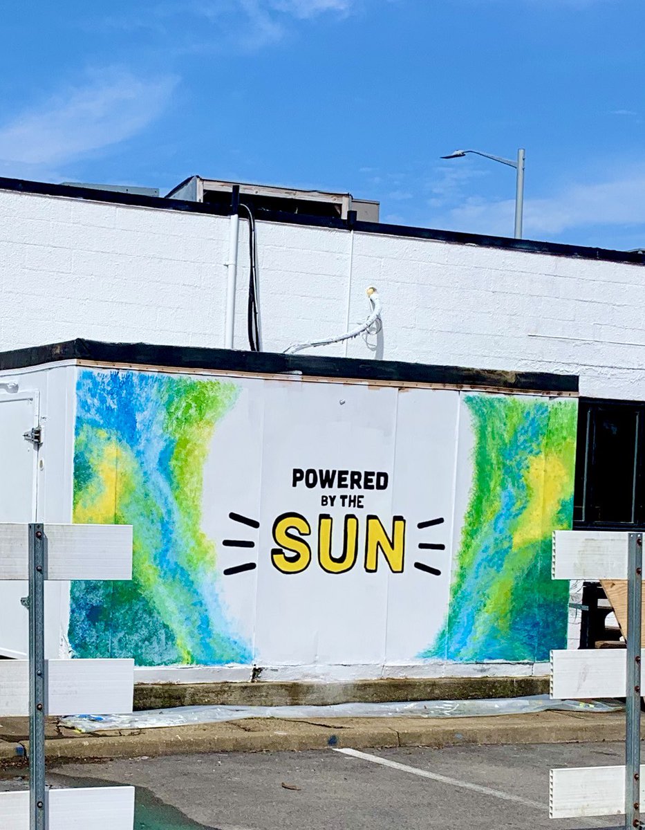 Thank you <a href="/13NewsNow/">13News Now</a> for visiting us this morning with mural artist, <a href="/itsabrimoment/">Brianna Cole</a> and her beautiful mural #PoweredByTheSun <a href="/CROCSVaBeach/">CROC'S</a>  Today is the final day of the #ViBeMuralFest2020 10 Artists • 10 Days • 10 Murals 🎨👏🏽⚡️
