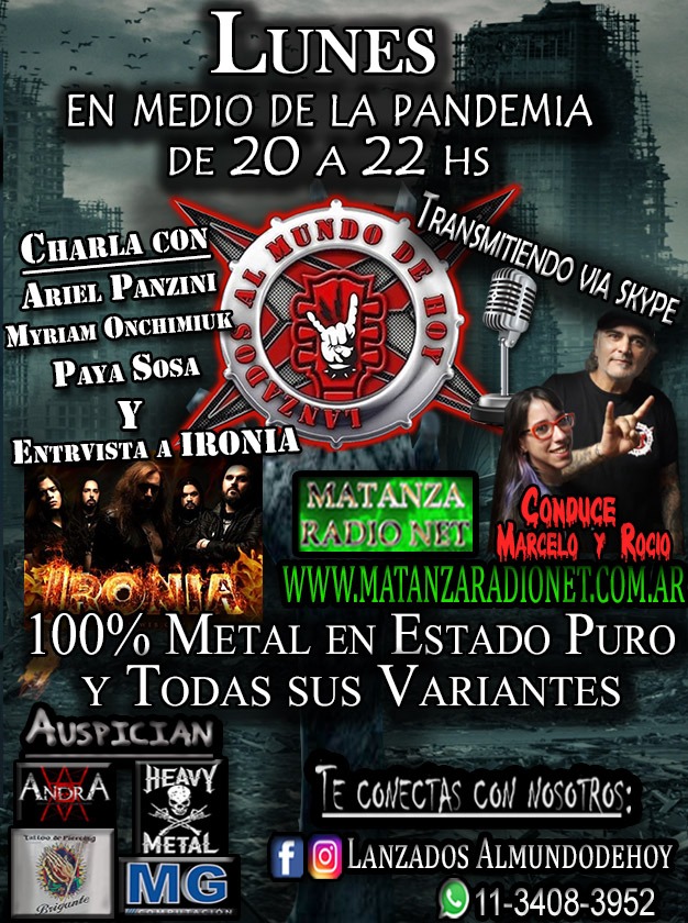 FanzineEshm's tweet photo. Mañana el clásico de todos los lunes!!!
De 20 a 22 horas por https://t.co/TMvPvrtsL5 Charla con @arielpanzini @exporockargentino @estrelladelcam y toda la novedad sobre el @fanzineeshm , los mejores segmentos y como siempre la mejor música. No te lo podes perder!!! https://t.co/cNYDBLrk7z