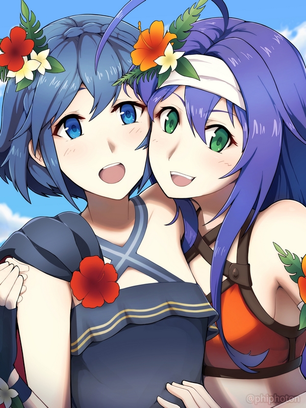 Summer Lucina and Mia Fanart Made for @ArtistsOfAskr fanzine releasing soon...