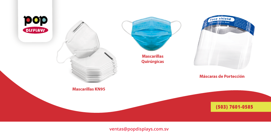 popdisplayssv's tweet photo. Protege a tu familia y personal de trabajo con:

✔️ Máscaras de Protección
✔️ Mascarillas KN95
✔️ Mascarillas Quirúrgicas

¡Escríbenos vía whatsapp 7601-0585 para cotizar de forma directa y rápida!

#POPDisplays #QuedateEnCasa https://t.co/36In4lBACf