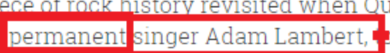Every time something new QAL comes up,MM fans appear &amp; shout it should be him w Queen.I guess they missed the memo.On their official press release for a historic moment, the reprise of the Iconic Live Aid set, they chose to write "Permanent singer" for Adam . P E R M A N E N T👑