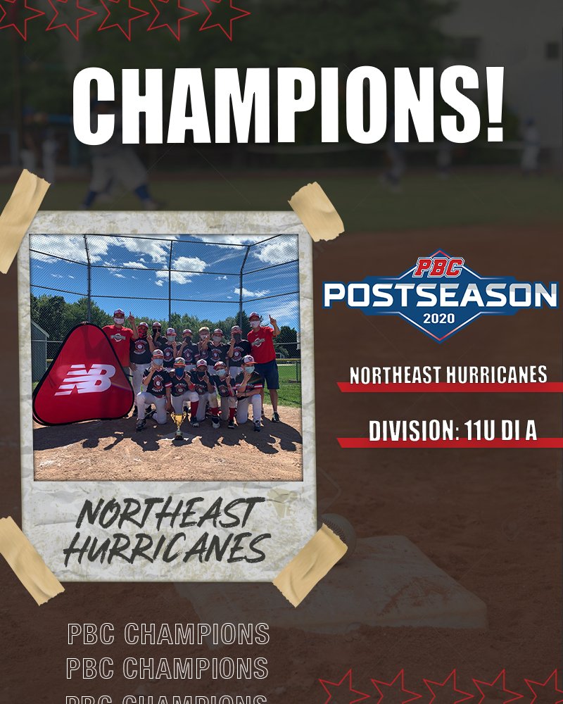 🏆🏆🏆
Congrats to our 11U D1 A Champions: Northeast Hurricanes! 
#WhereTheBestCompete