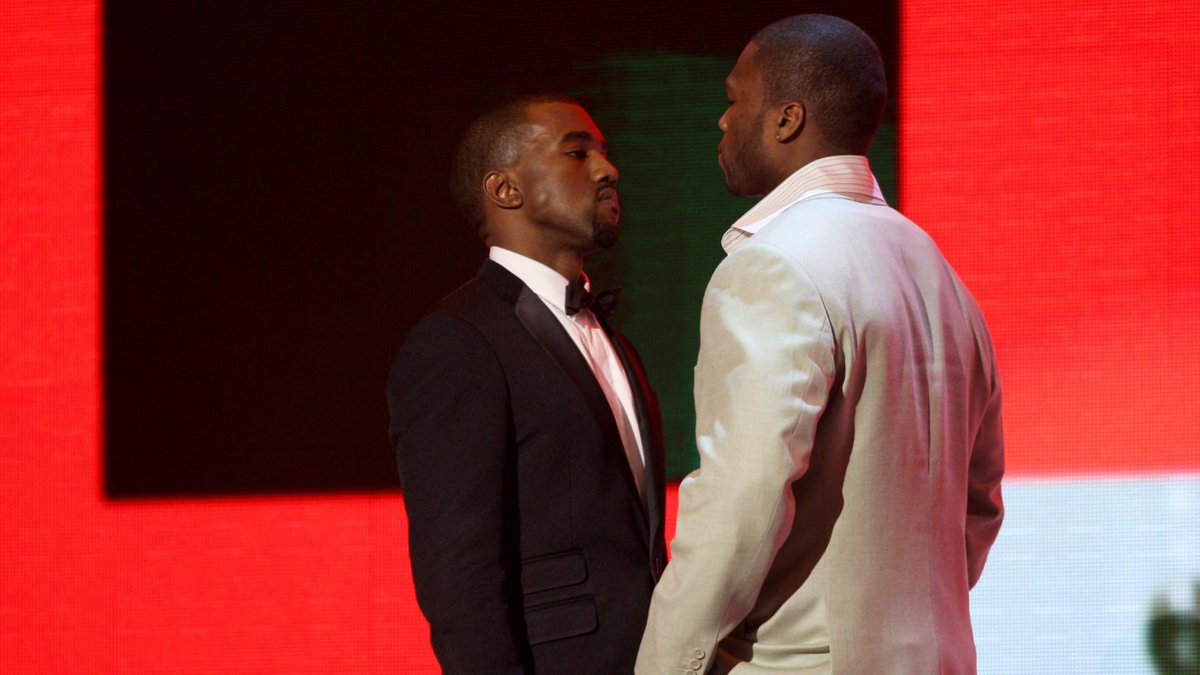 2007: Also in ‘07, Kanye presented an award with 50 Cent after a stare-down, further fueling their “feud” at the time.West was also nominated for five awards but was completely snubbed of winning, causing Kanye to go on an understandable “rant” at the  #VMAs   after party.