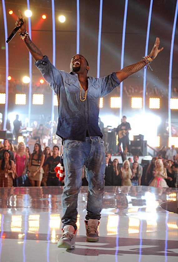 2011: Kanye and Jay Z performed “Otis” at the  #VMAs  .Kanye and Katy Perry won two awards for “E.T.” and Kanye was nominated for a total of nine awards.