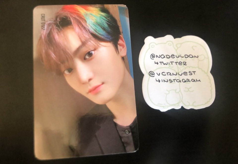 wts / wttcravity taeyoung ver 1 pc (blue ver)- will also trade to either minhees ver 2 or ver 3 (red or green)- dm if interested this pc is so cute im sad
