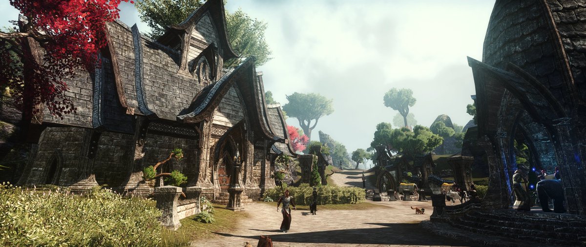 Xylluk's tweet photo. Tried out a new reshade in ESO today. Still might have to tweak some of the options. Anyways, here's the Vulkhel Guard Plaza #ESO #ESOFam #ElderScrollsOnline #VulkhelGuard https://t.co/n8bPQkCQoc