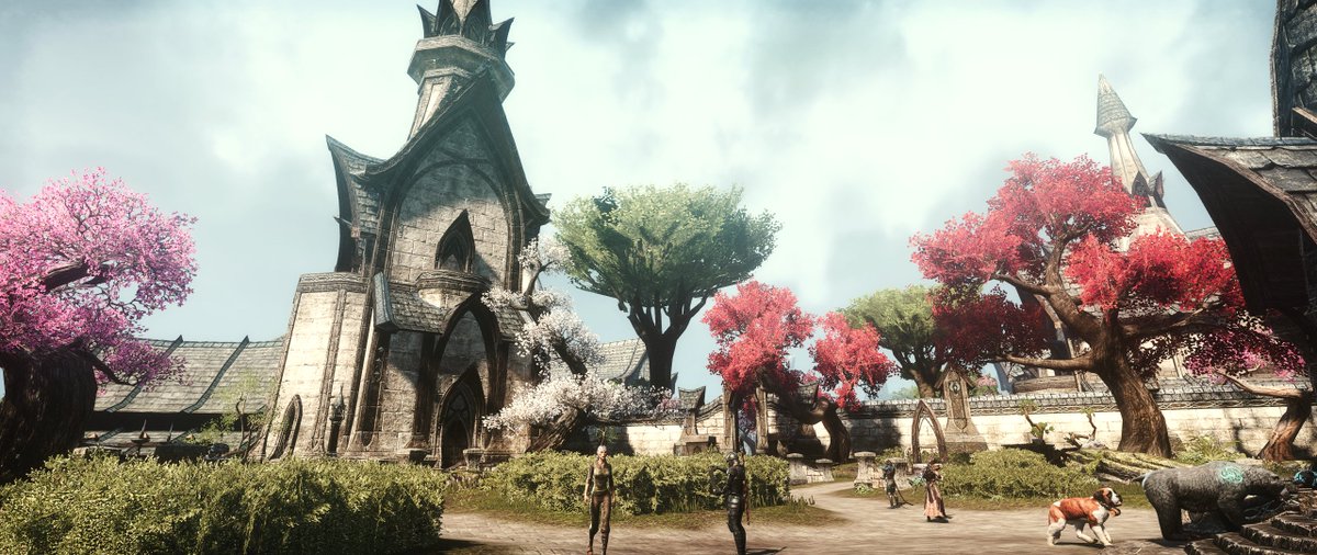 Xylluk's tweet photo. Tried out a new reshade in ESO today. Still might have to tweak some of the options. Anyways, here's the Vulkhel Guard Plaza #ESO #ESOFam #ElderScrollsOnline #VulkhelGuard https://t.co/n8bPQkCQoc