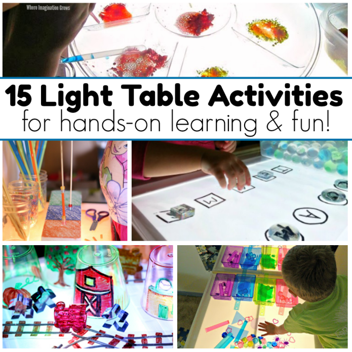 Fun ways to learn on the light table! Easy activities that kids will love to do on the light table! Simple hands-on learning! buff.ly/30oCAZh 😍  #lighttable #preschoolactivities #preschool #finemotor