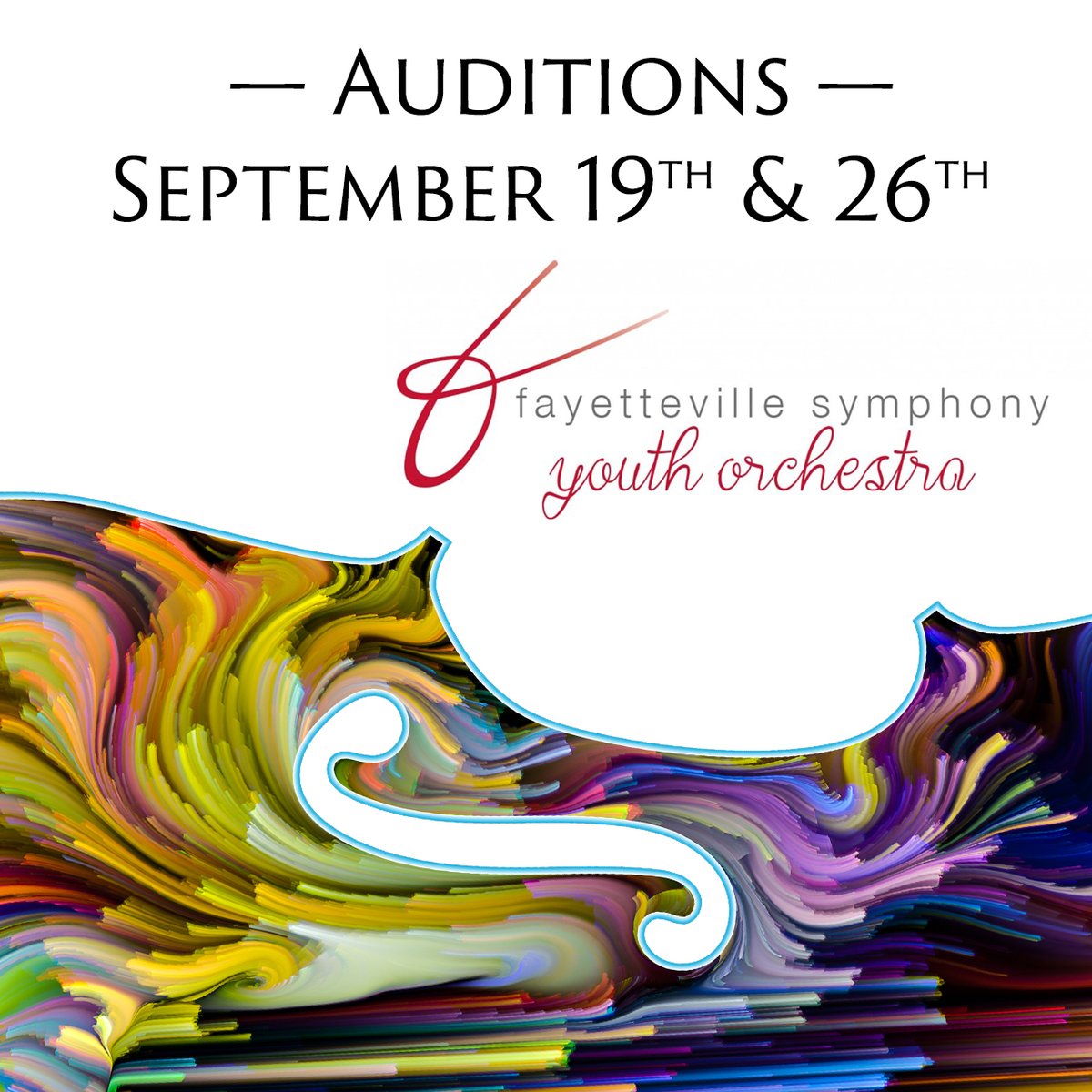 FaySymphony's tweet photo. Weekly rehearsals beginning Saturday, October 3rd, for Youth Orchestra AND Sinfonietta!
Check our website for more information:
FSYO - https://t.co/q9g4EXlQ07
Sinfonietta - https://t.co/ou9h7uCVGZ
Sign up today! https://t.co/G65j15dnkm