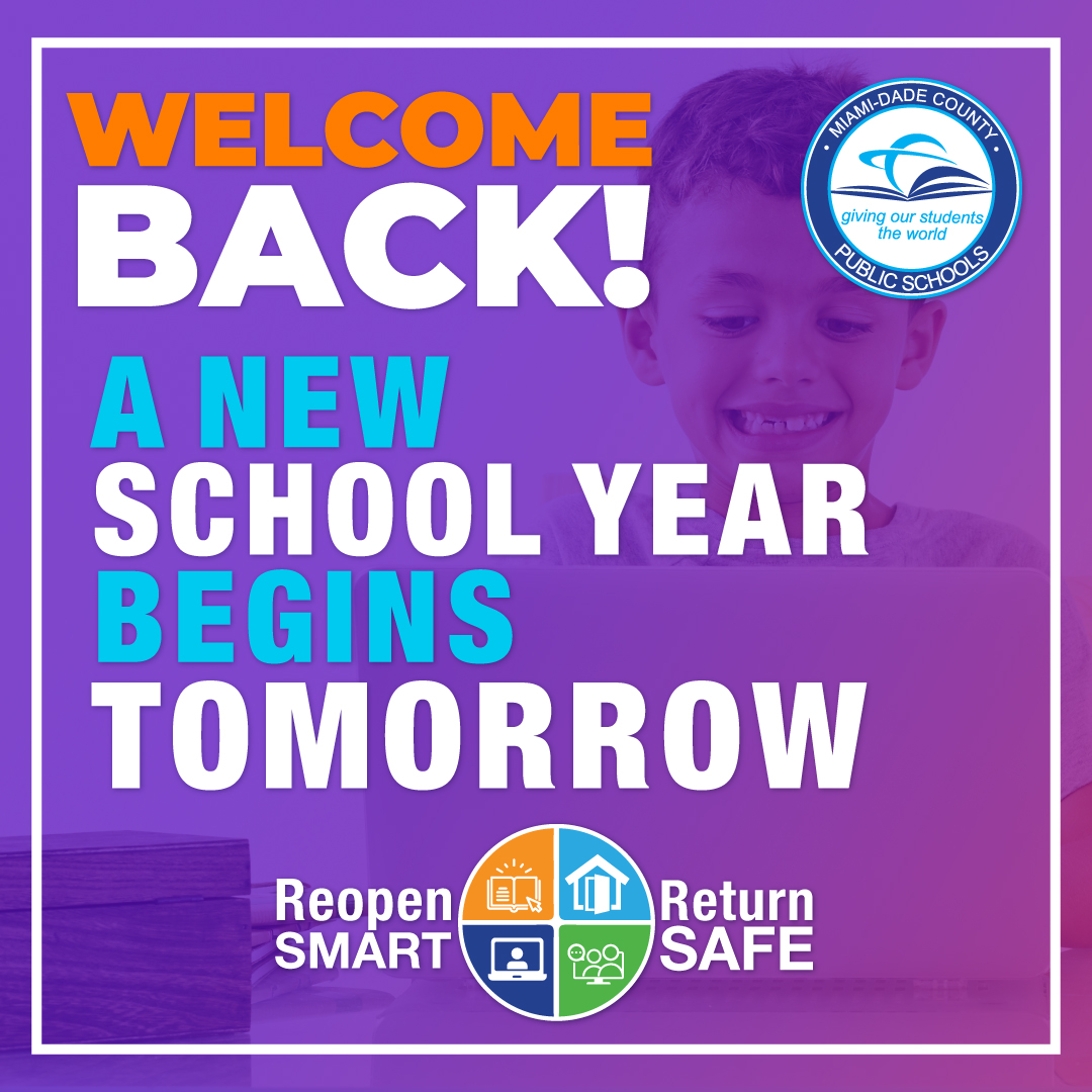 MiamiDade Schools on Twitter "A new school year begins tomorrow