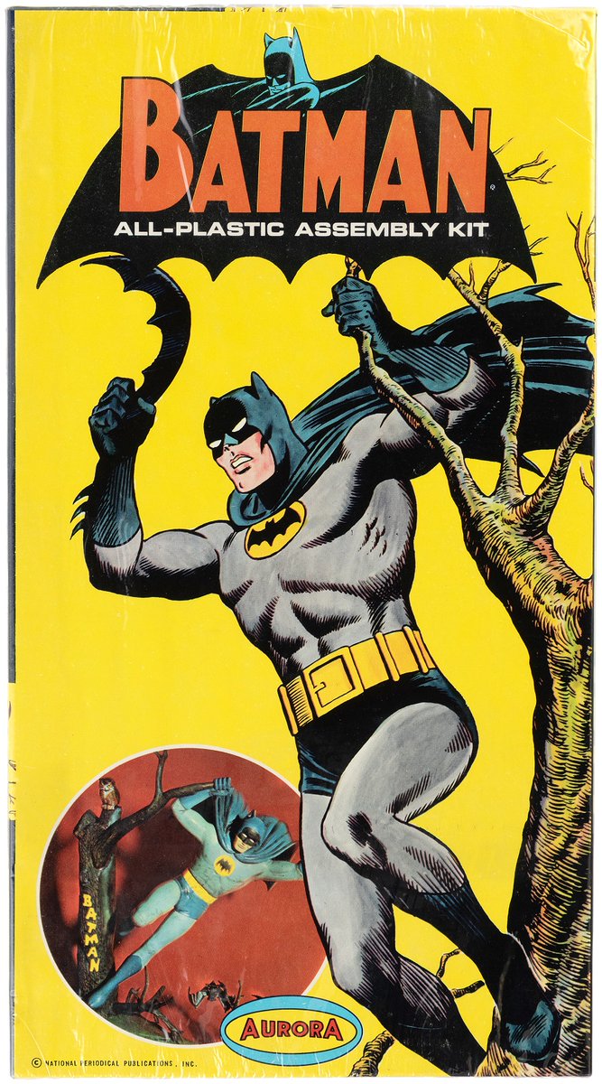 HakesAuctions's tweet photo. #Hakes230 Sneak Peek! This #Aurora #Batman #modelkit is a must-have for #BatmanFans! This & other #vintage @DCBatman items will be in @HakesAuctions' next sale! Bidding opens Tues, Sept 1! Same Hake's time, same Hake's channel! π¦
#DCComics #Batman66 #OverstreetPriceGuideToBatman https://t.co/2EbGNR1Nxd