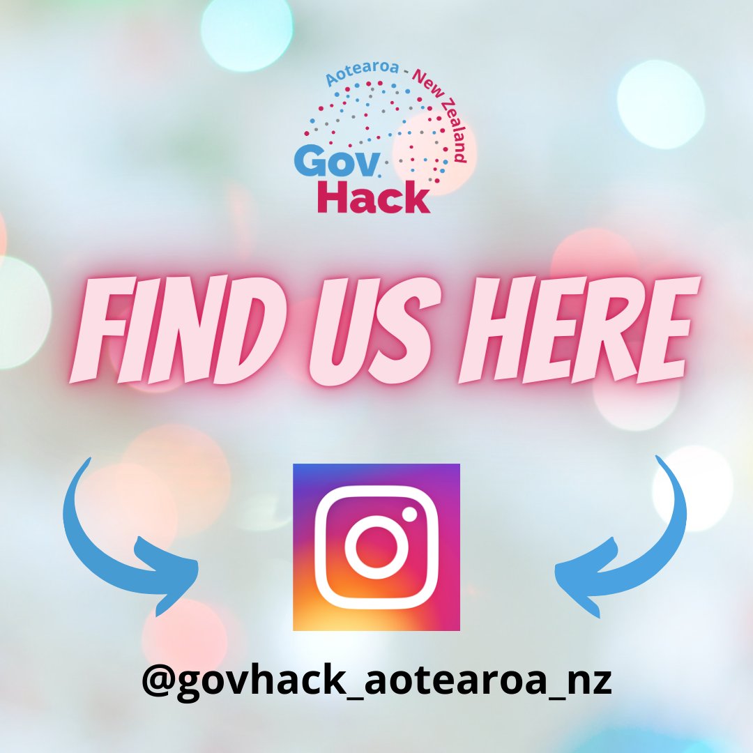 Did you know that GovHack Aotearoa NZ is on Instagram too? Check us out here instagram.com/govhack_aotear… You can find out more about our organisation #GovHack