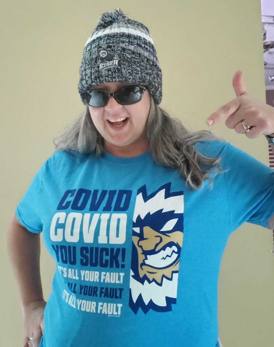 JaxIcemen's tweet photo. Laura is rocking her Covid shirt! Purchase now and join her!
👕 ➡️ https://t.co/RY4EWf9x8w https://t.co/afAk23IH46