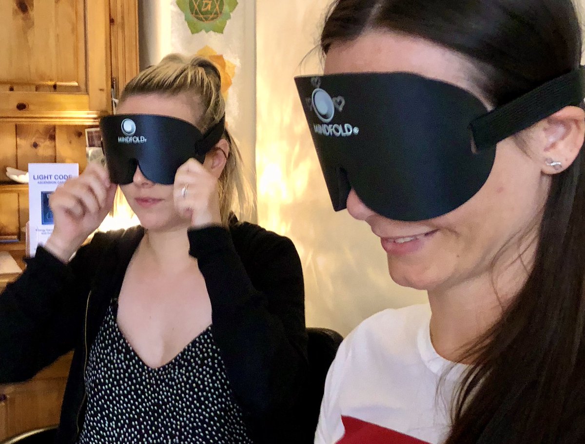 Blindfolds at the ready as another set of teachers undergo training with Nicola Farmer <a href="/ICUAcademy/">ICUAcademy</a> this weekend. #spiritual #spirituality #love #spiritualawakening #wisdom #energy #consciousness #happiness