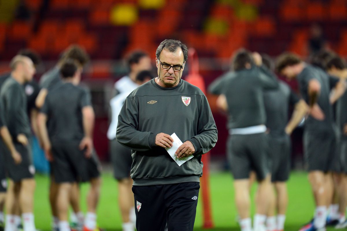 Bielsa's Bilbao reached the Europa League Final in 2012 where they lost to Atletico Madrid. However they did famously eliminate Manchester United in the Round of 16. They also were the Copa Del Rey runner's up that year.