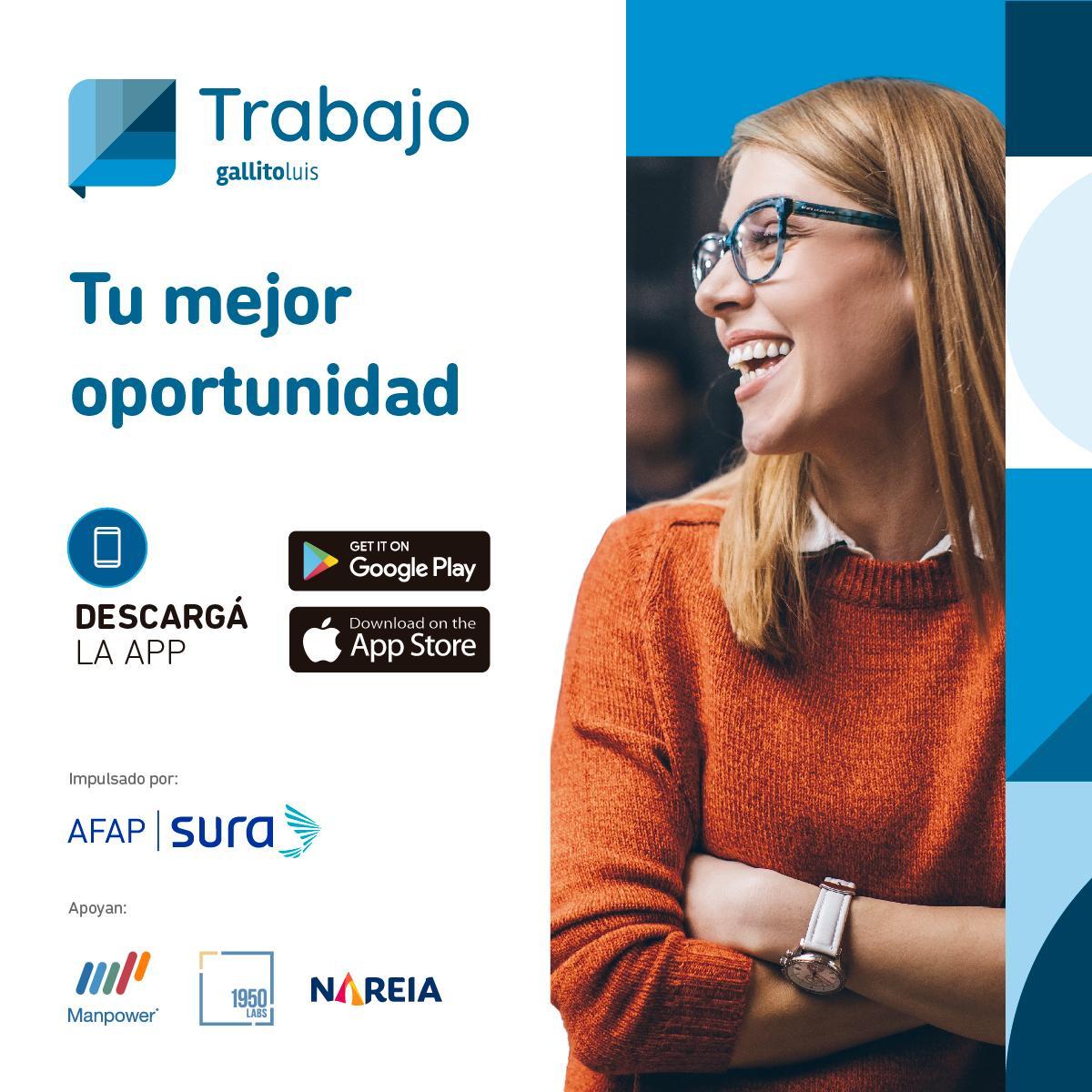 Ahora con la App de búsqueda de empleos desarrollada por <a href="/elpaisuy/">EL PAÍS</a> encontrá las mejores oportunidades laborales de Uruguay.
¡Descargala gratuitamente!

play.google.com/store/apps/det…
apps.apple.com/uy/app/trabajo…

Impulsado por: <a href="/AfapSura/">AFAP SURA</a>
Apoyan: <a href="/ManpowerGroupUy/">ManpowerGroup UY</a> <a href="/1950labs/">1950Labs ⚡</a> <a href="/Nareia_Software/">Nareia</a>