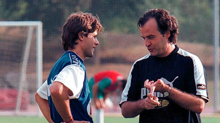 Former Spurs manager Mauricio Pochettino has known Bielsa since he was a teenager after he visited him in the middle of the night and measured his legs as he slept. He has called Bielsa his 'football father' who helped him become both a player and a manager.