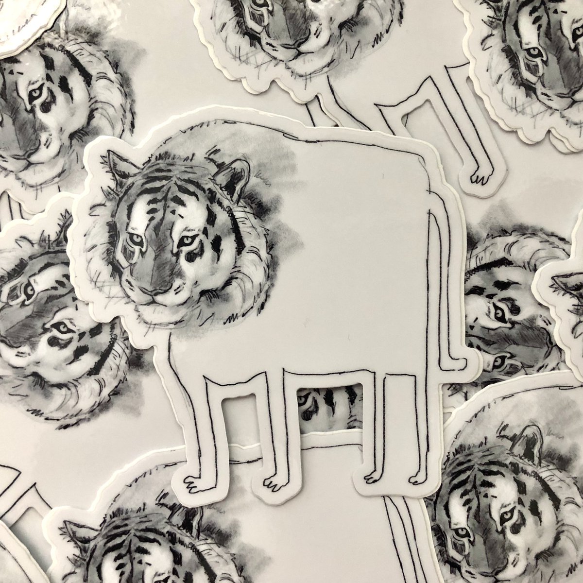 i found a bunch of these tiger stickers lying around so i threw them on my store for a discounted price!! ?✨
you can snatch one here: https://t.co/YPoJrXwjs0 