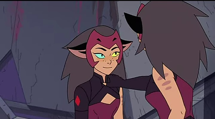 sh0rtnsweetener's tweet photo. they were totally checking her out 😌
#catrouble #catra #doubletrouble https://t.co/RyucnOeoFh