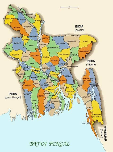 achinta_kumar's tweet photo. Districts &amp; Decisions of Bangladesh 
Before 1971 &amp; now,,,
Useful for many competitive exams,,, https://t.co/mAWwDl5O4p