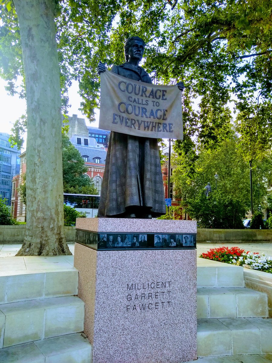 Millicent Garrett Fawcett has a deserved place on the list of  #womenstatues. Suffragist and union leader, she worked relentlessly to gain women more rights and the vote. The statue has only been there since 2018 and was the first  #womenstatues in Parliament Square.