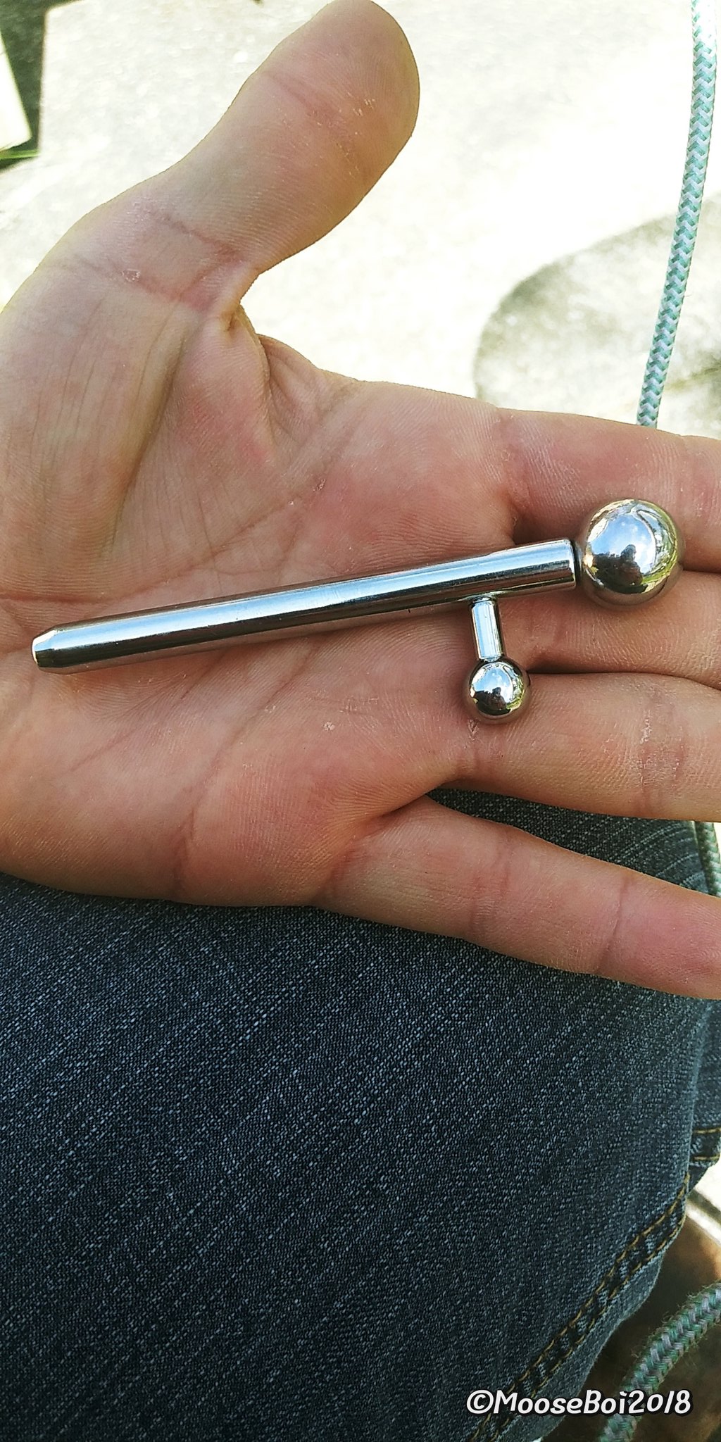 3 pic. @PrinceAlbertXXX my PA piercing with my Prince's Wand in. About 4 inch sound rod on my wand https://t.co/DOCbSLwYIJ