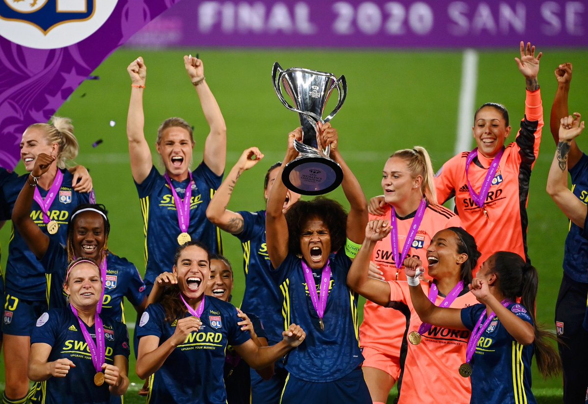 #UWCLfinal | 🏆¡Reinas de Europa! Lyon venció por 3 a 1 a Wolsfburgo y se consagró campeón por quinta vez consecutiva.