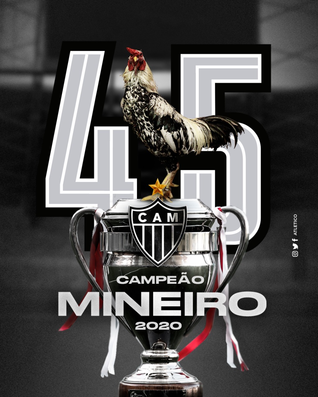 Atlético MG, campeões do Gelo (Reprodução/Twitter Atlético