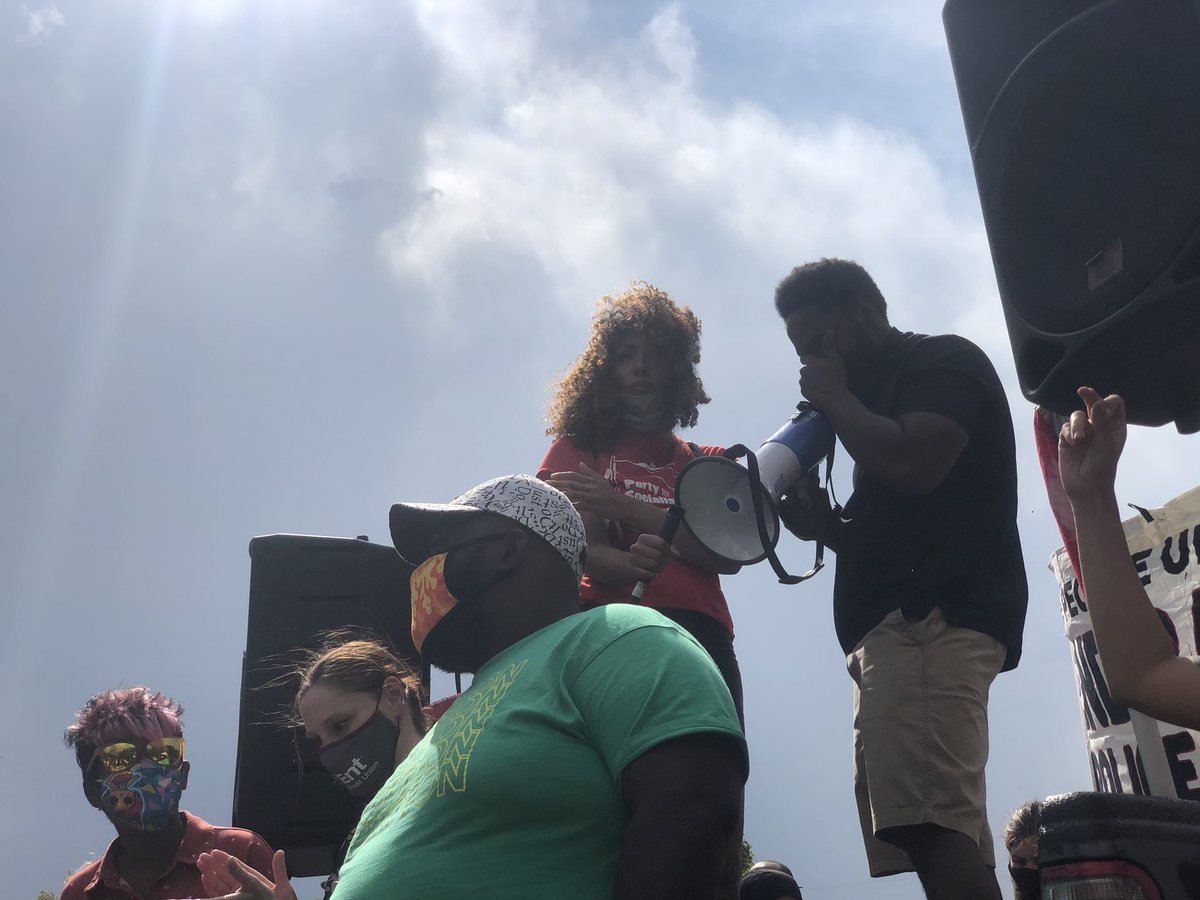 VinnieChant's tweet image. Devon Bailey was murdered by two Colorado Springs police officers. His family is marching with us today as well. #JusticeForDevon