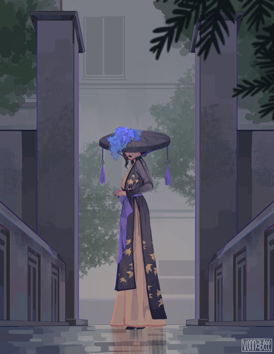 vonnabeee's tweet photo. Some draws of traditional viet looks https://t.co/ctcqn48w9t