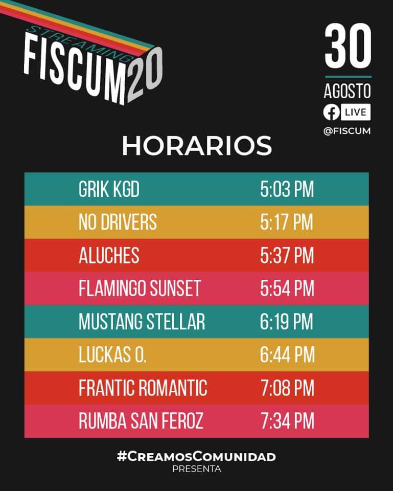 vagabundosmx's tweet photo. ¿Listos para el cierre @fiscumfestival ?

Hoy podremos disfrutar de @mustangstellar @FranticRom #Aluches @rumbasanferoz y muchos más!! https://t.co/XsEoXAuTab