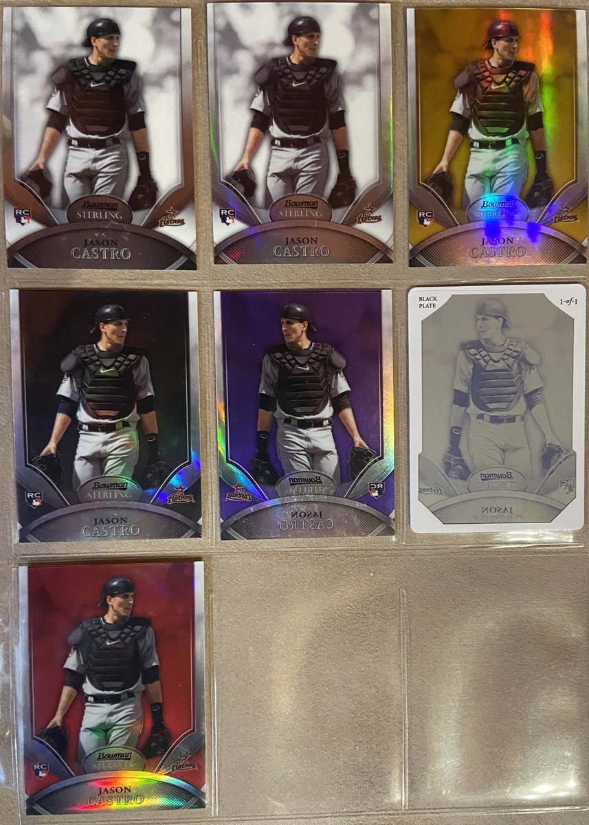 jeff_dice's tweet photo. By random chance, the subject of today’s rainbow was traded today. I was happy to have this one as his only 1/1 RC right up until I didn’t like him anymore. https://t.co/9QTsHECyvR