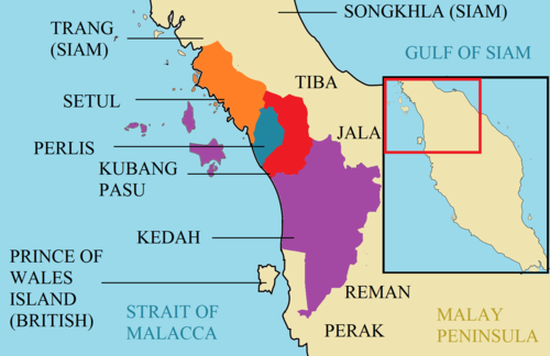 Tapi last-last tak bantu pun, siap tolong Siam lagi, dan Kedah pun ditawan Siam dari tahun 1821-1842. Siam pecahkan Kedah kepada Setul, Perlis, Kubang Pasu dan Kedah. Kedah dan Kubang Pasu kemudian bersatu kembali, tapi Setul kekal dalam Siam sebagai wilayah Satun hari ini.