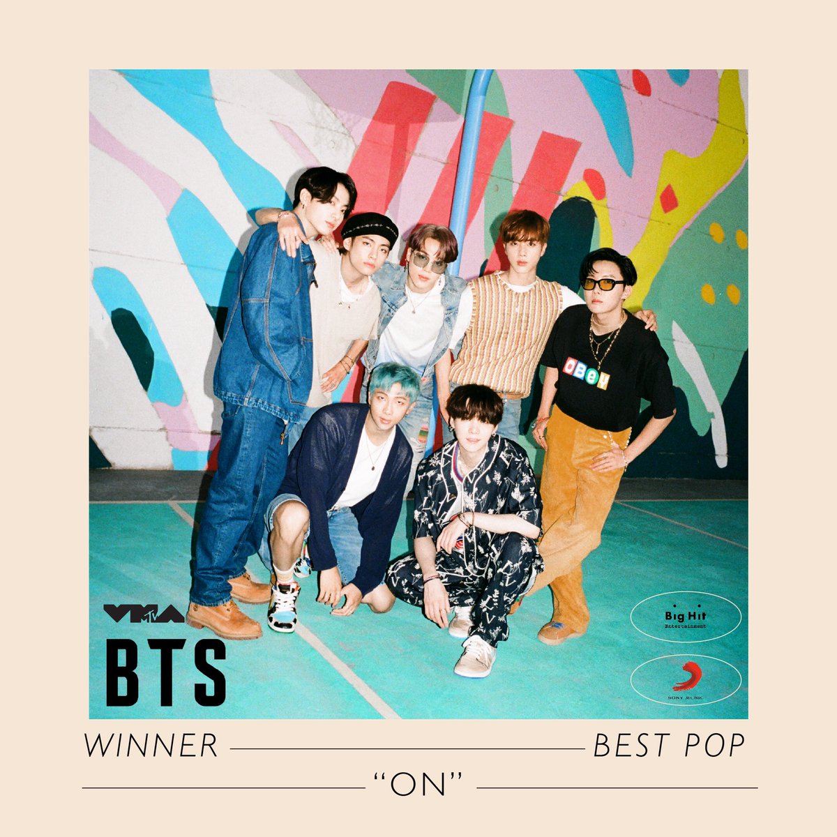 sonymusic's tweet image. 🏆 BEST POP 🏆
@bts_bighit win for "Best Pop" at the MTV #VMAs