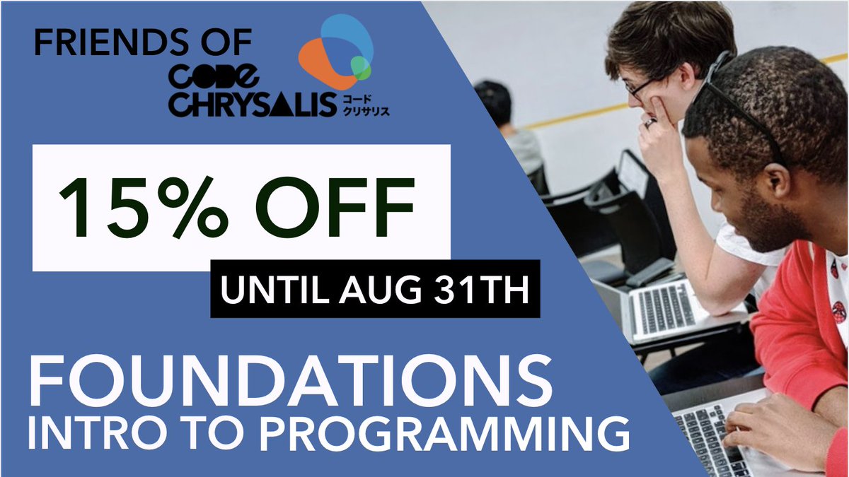 codechrysalis's tweet image. Today is the LAST day to sign-up for your 15% discount!

Our intro to #programming is perfect for #beginnercoders to launch their steps as a #softwareengineer in 3~6months. 🚀

Details: codechrysalis.io/foundations
