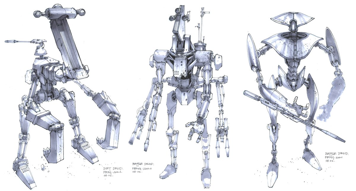 Here are the rest. Threw in some droids too. The point of this week was to show George that I "get" Star Wars and can adopt its design languages. After I got the "you're in" call from the producer, I drove up to the Ranch and spent 1.5 years there. Best team and memories ever!