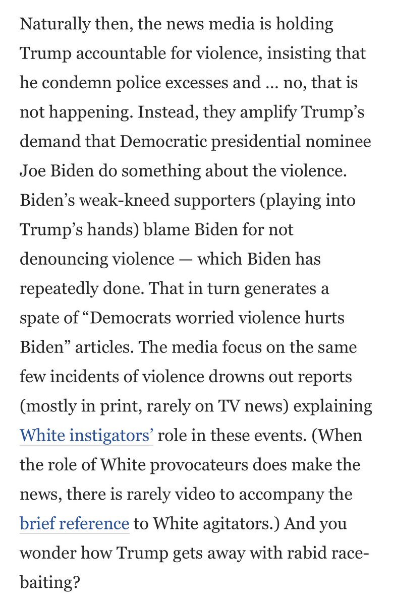 More Rubin: on the media playing our part, unfortunately...