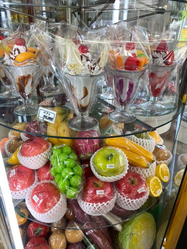 Time for some Japanese culture. Often, if not always, most cafes and restaurants (non-formal) will have displays of their menus in "fake food" outside the storefront. The detail is amazing. You get to see exactly what you can order, and they'll make it fresh.Some photos: