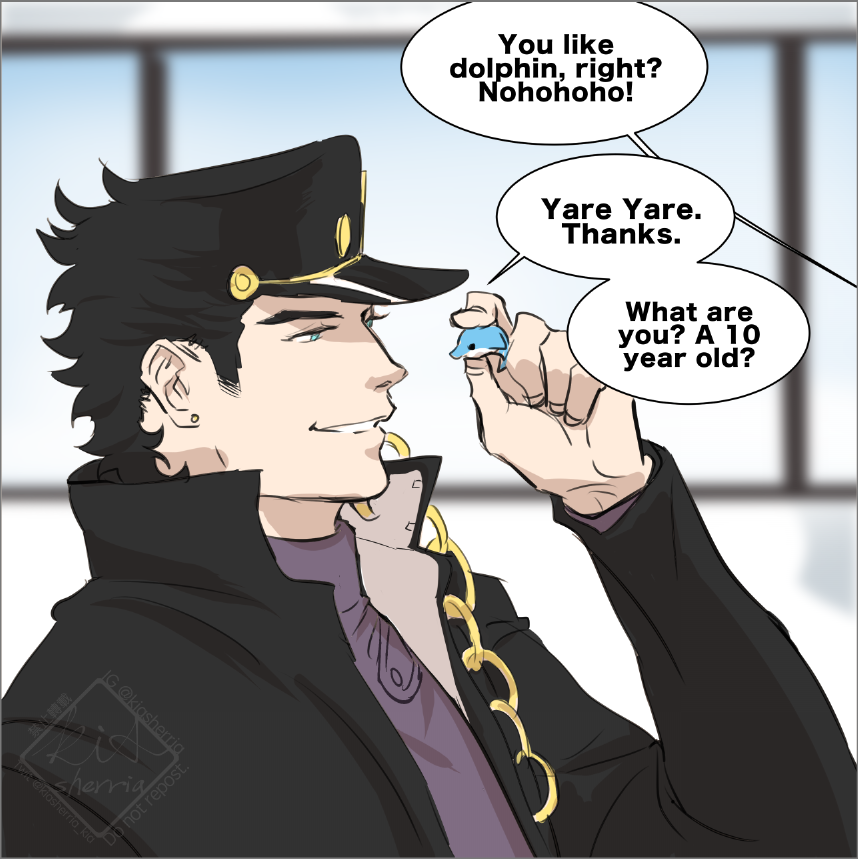 Are you a 10 year-old?
(read left to right, thanks!)
#jotakak #jjba 